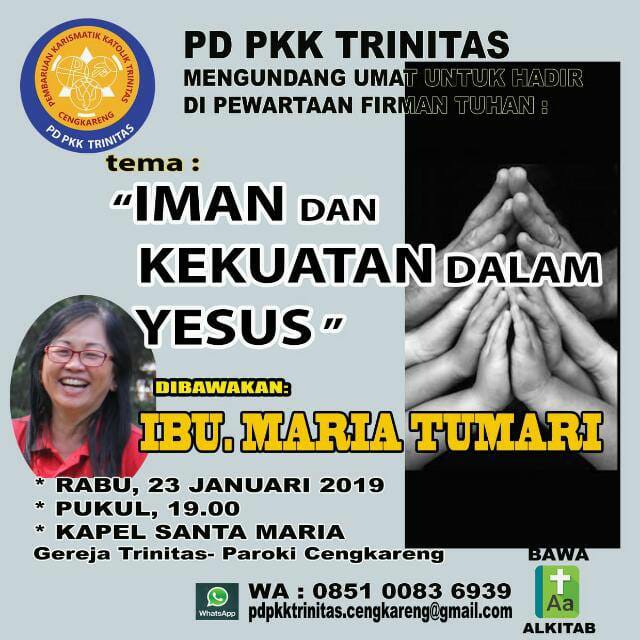 PD PKK Trinitas – Rabu, 23 Januari 2019