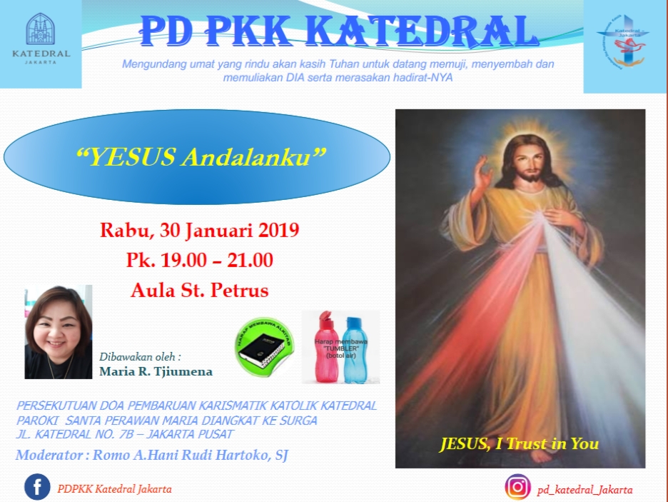 PD PKK Katedral – Rabu, 30 Januari 2019