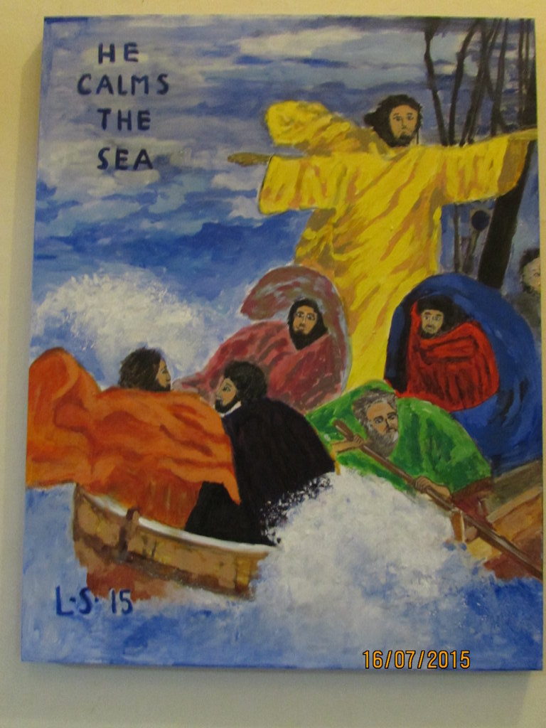 Lukisan XIX – He calms the Sea