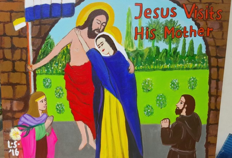 Lukisan LII - Jesus Visits His Mother - BPK PKK KAJ