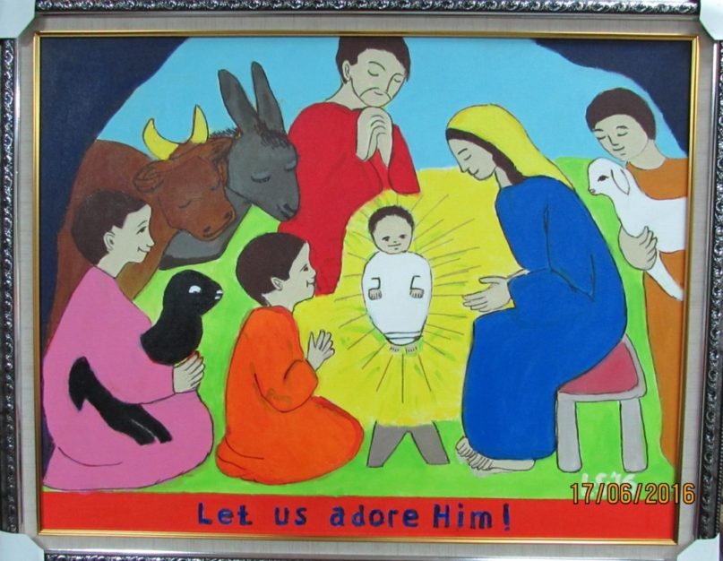 Lukisan LXXII – Let Us Adore Him