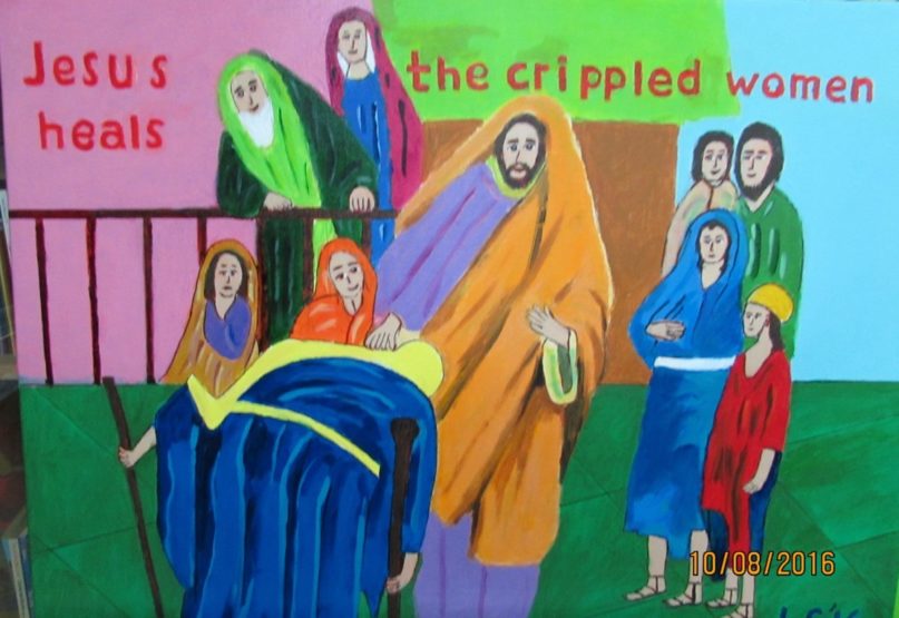 Lukisan LXXXIX – Healing The Crippled Women