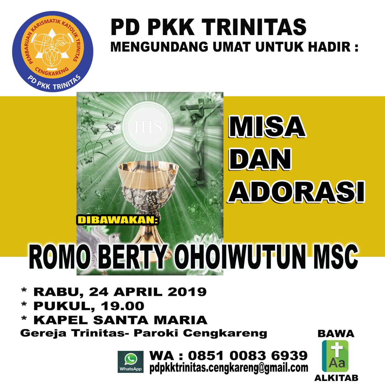 PD PKK Trinitas – Rabu, 24 April 2019