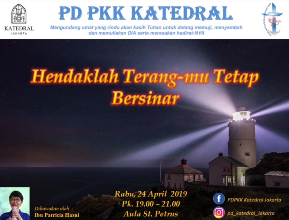 PD PKK Katedral – Rabu, 24 April 2019