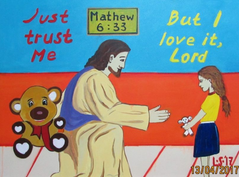Lukisan CXXII – Title : Matthew 6:33, Do Not Worry