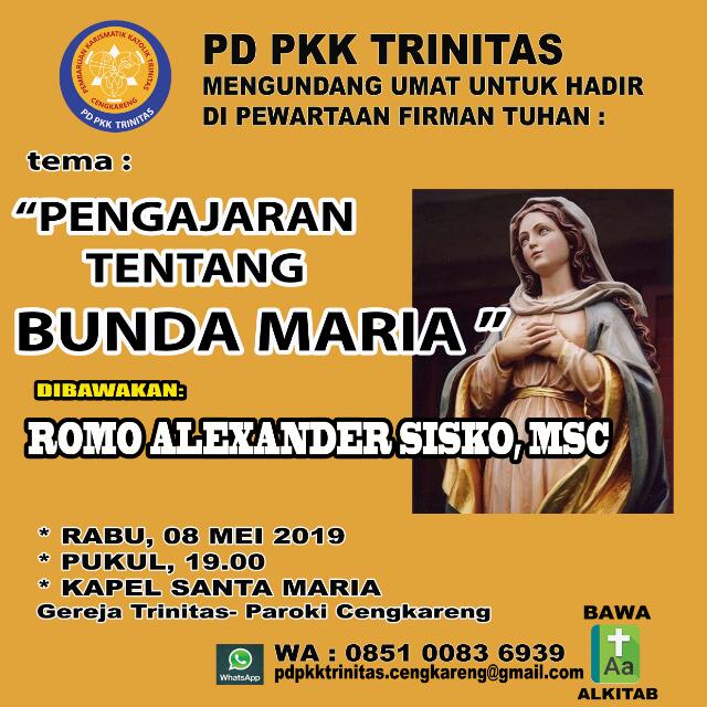 PD PKK Trinitas – Rabu, 08 Mei 2019