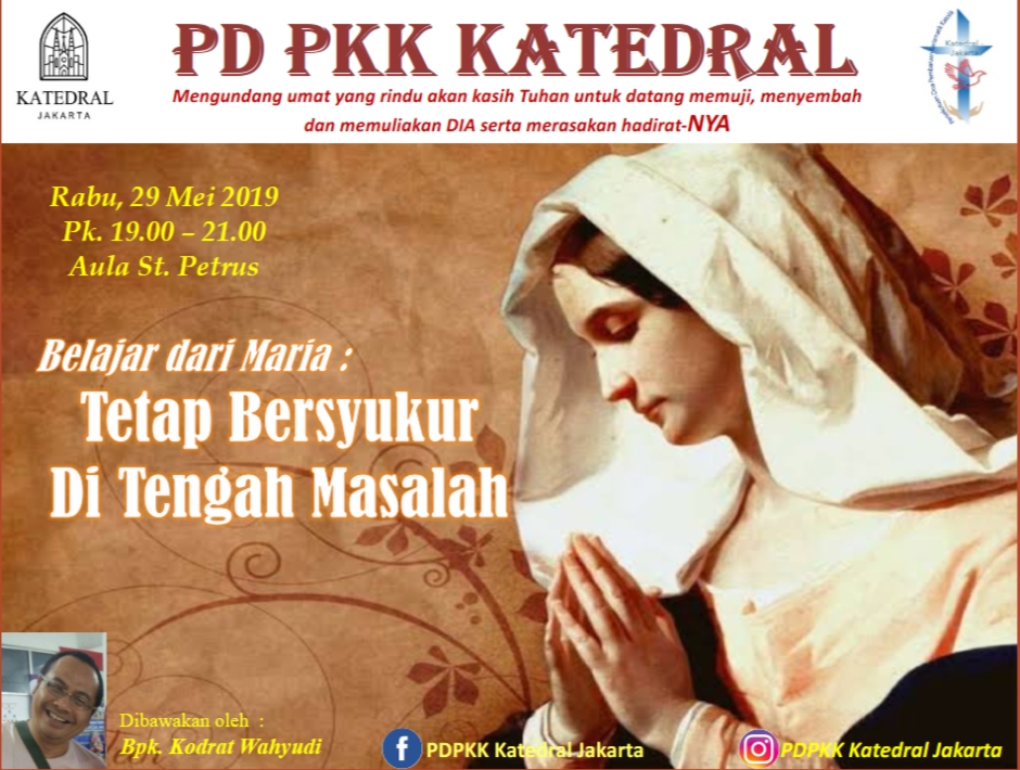 PD PKK Katedral – Rabu, 29 Mei 2019