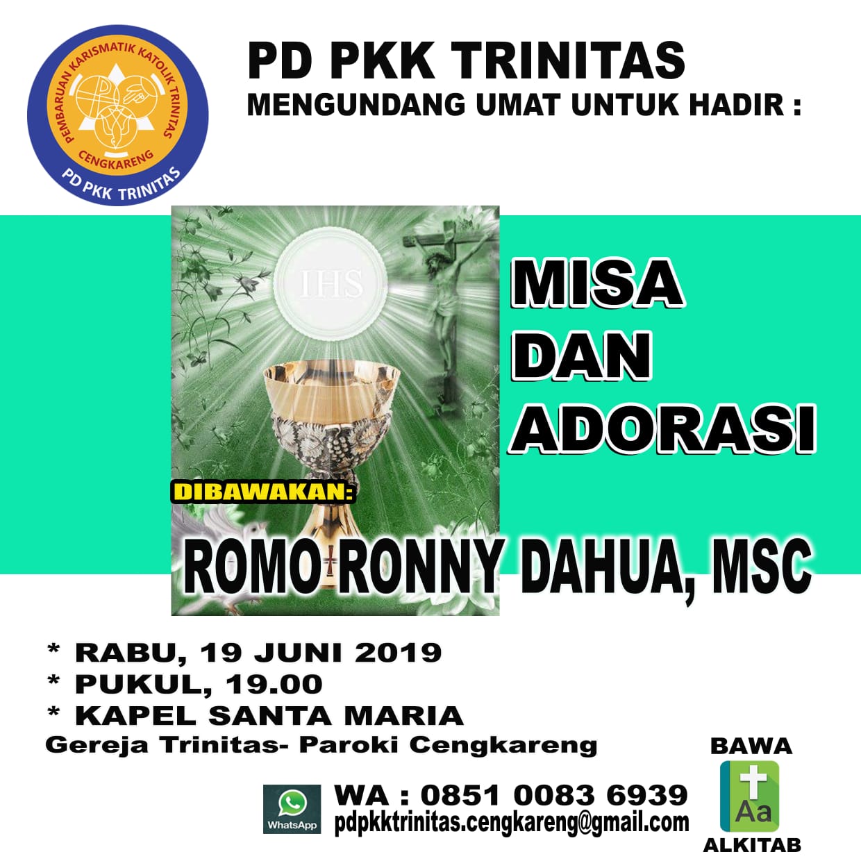 PD PKK Trinitas – Rabu, 19 Juni 2019