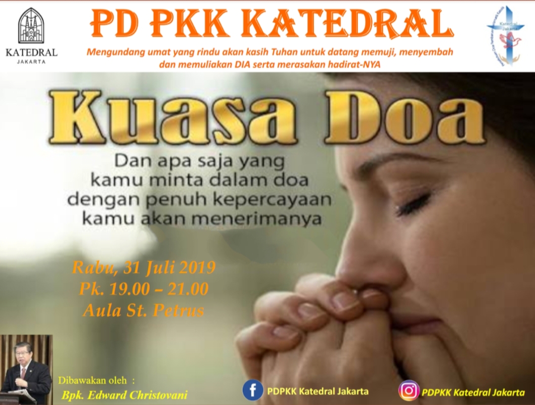 PD PKK Katedral – Rabu, 31 Juli 2019