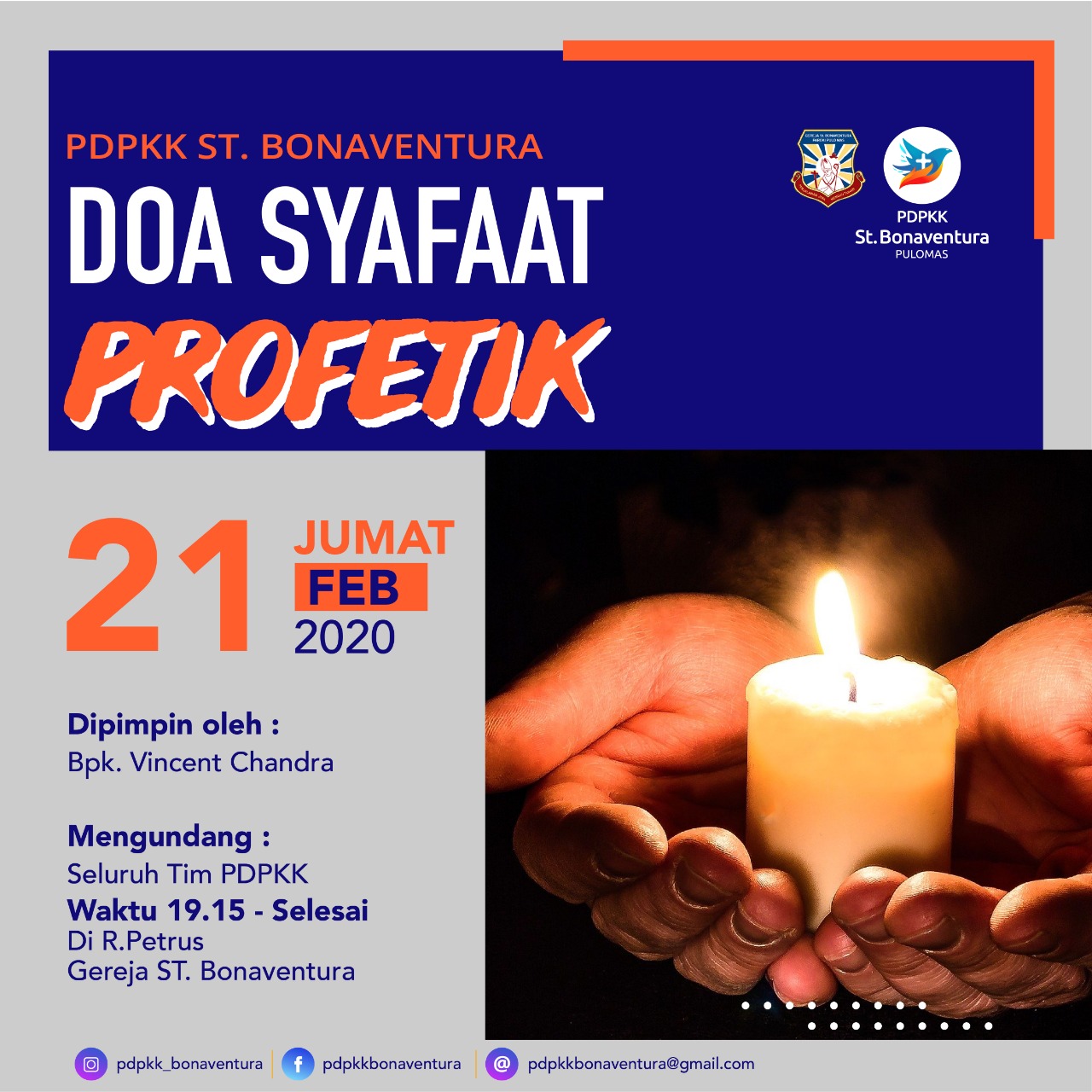 PD PKK Santo Bonaventura Pulomas – Jumat, 21 Februari 2020