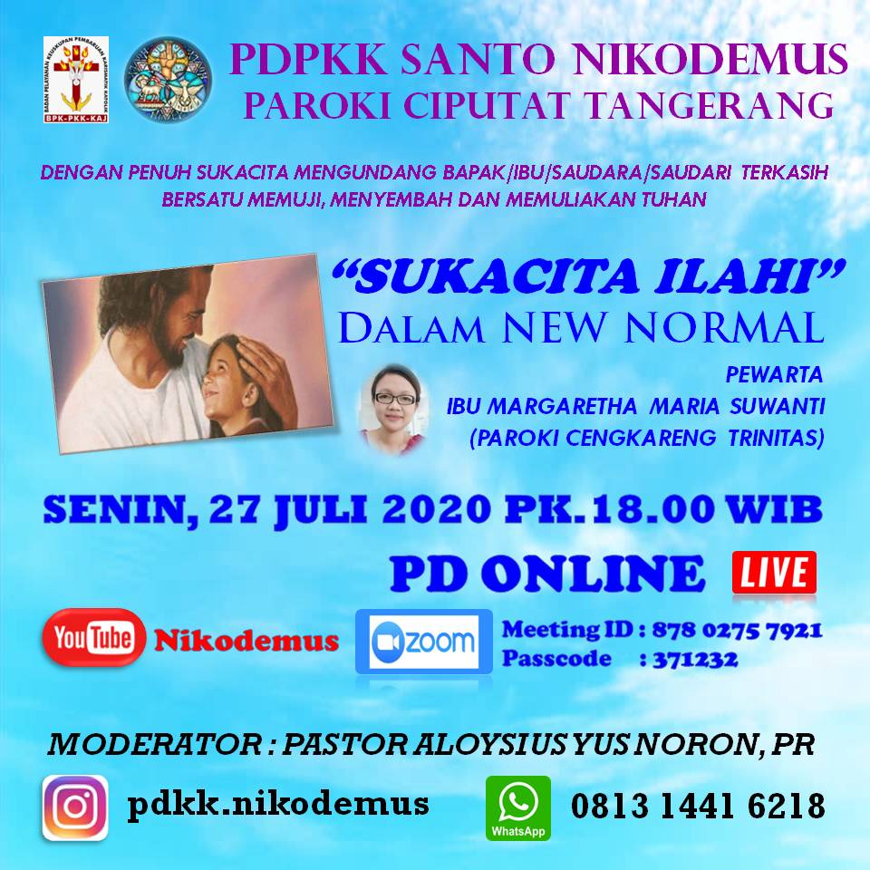 PD PKK St. Nikodemus Ciputat – Senin, 27 Juli 2020