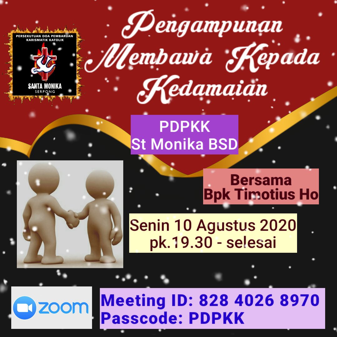 PD PKK St. Monika – Senin, 10 Agustus 2020