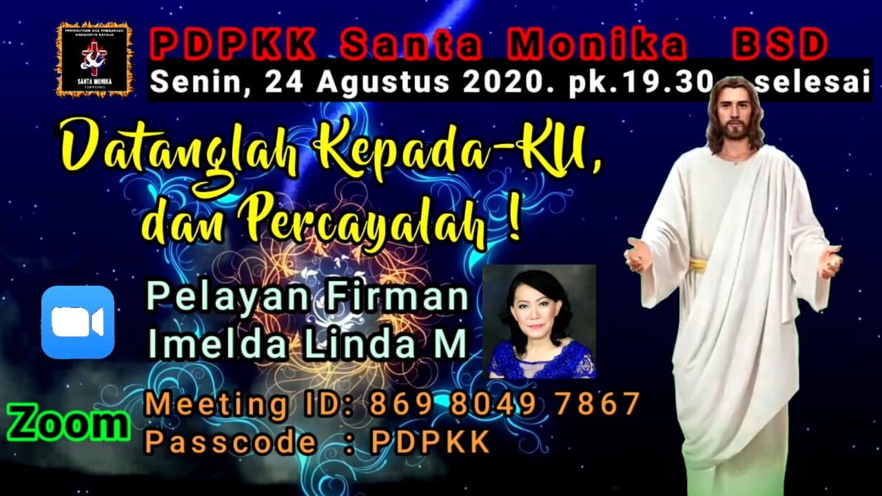 PD PKK St. Monika BSD – Senin, 24 Agustus 2020