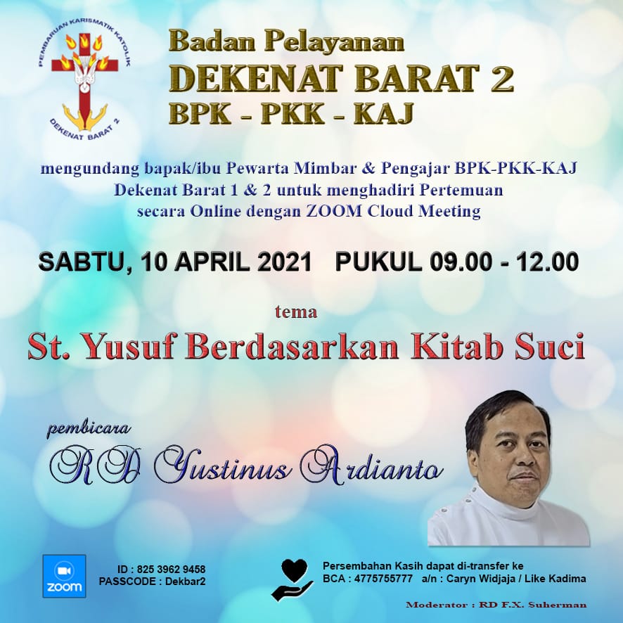 St Yusuf Berdasarkan Kitab Suci.