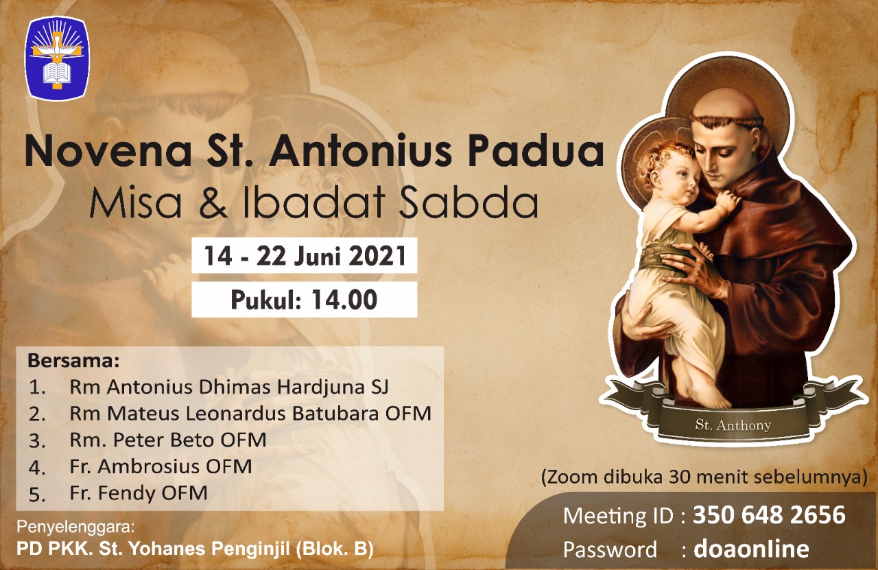 Novena St. Antonius Padua Misa & Ibadat Sabda