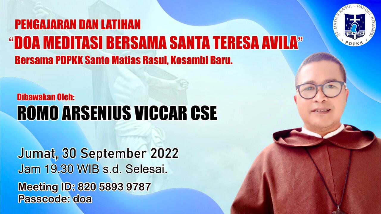 Doa Meditasi Bersama Santa Teresa Avila