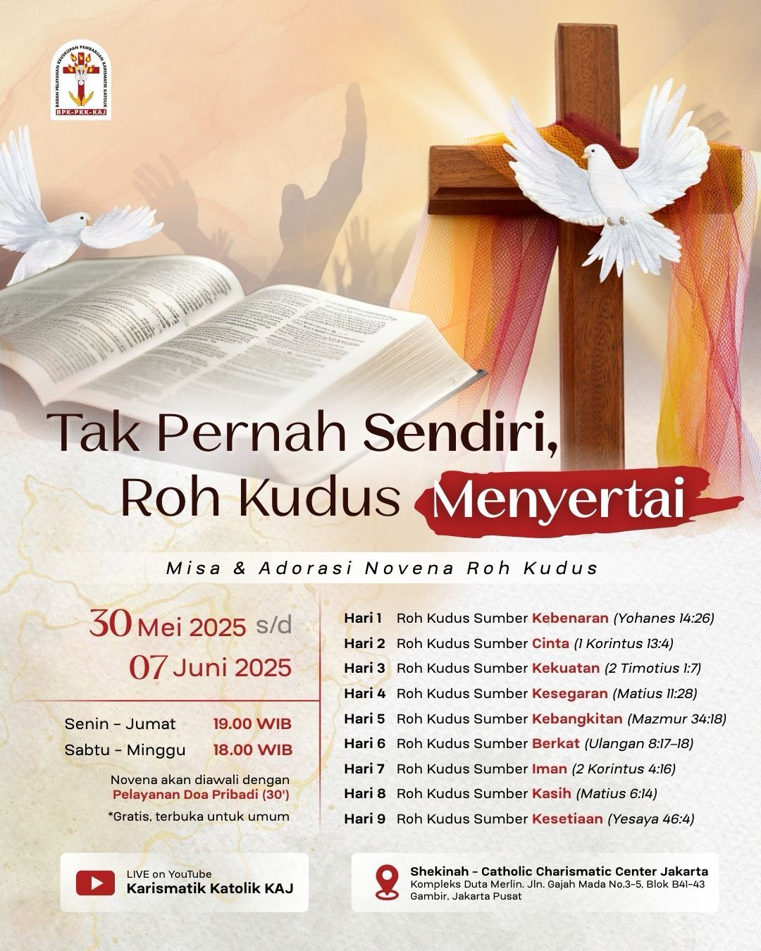 Tak Pernah Sendiri, Roh Kudus Menyertai